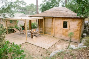 Mietunterkunft - Cabane Bali 100% Nature 35M² - 2 Zimmer - Naturéo Seignosse