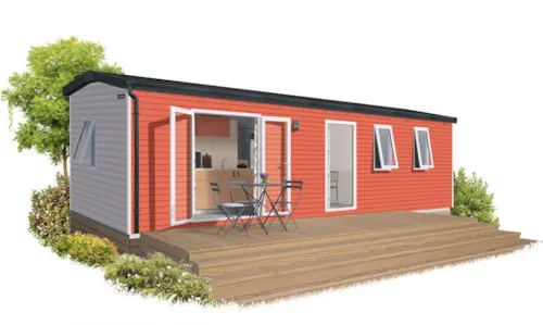 Mietunterkunft - Klimatisiertes Premium-Mobilheim Mit 3 Schlafzimmern - image n°2 - CAMPING LES FOULONS