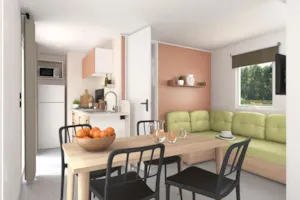Locatif - Premium stacaravan met airconditioning en 3 slaapkamers - CAMPING LES FOULONS