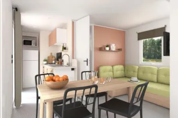 Mietunterkunft - Mobil Home Premium Climatisé 3 Chambres - CAMPING LES FOULONS