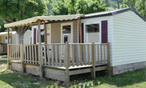 Locatif - Comfortabele stacaravan met airconditioning en 2 slaapkamers - CAMPING LES FOULONS