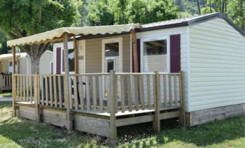 Mietunterkunft - Mobil Home Confort Climatisé 2 Chambres - CAMPING LES FOULONS