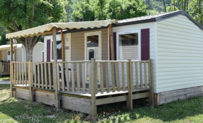 Comfort mobile home with air conditioning, 2 bedrooms