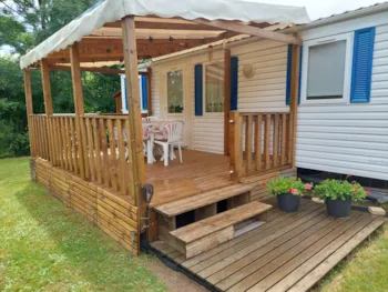 Location - Mobil-Home Mireille Et Yannick - Ss Loc - 2 Chambres, 4 Personnes - Flower Camping des Lacs