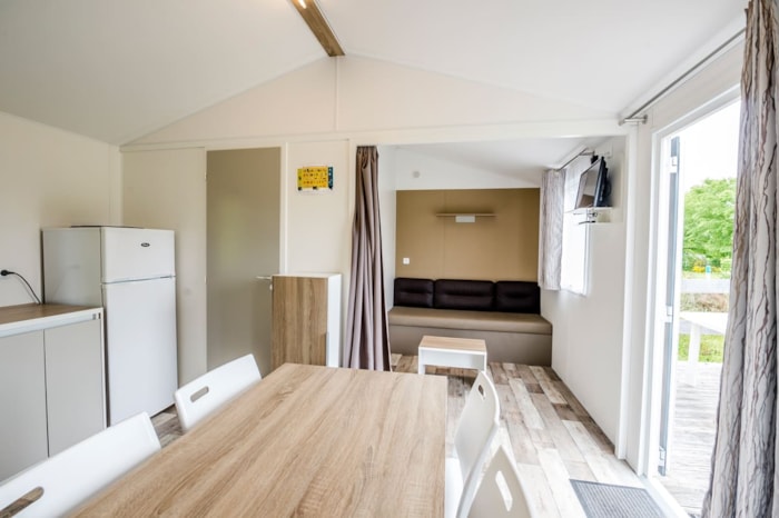 Mobil Home Aquitaine Confort 24M² - 2 Chambres + Terrasse Couverte + Tv