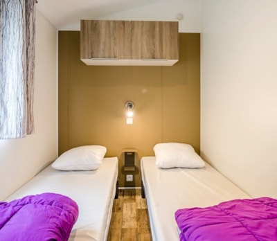 Mobile-home Aquitaine Confort 24m² - 2 bedrooms + sheltered terrace + TV