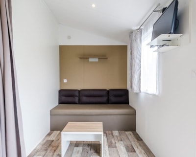 Mobile-home Aquitaine Confort 24m² - 2 bedrooms + sheltered terrace + TV