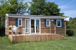 Location - Mobil-Home Limousin Confort 30M² - 3 Chambres + Terrasse Couverte + Tv - Flower Camping des Lacs