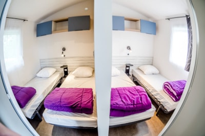 Mobile-home Limousin Confort 30m² - 3 bedrooms + sheltered terrace + TV