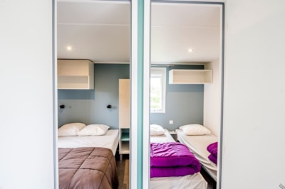 Mobile-home Family Confort 40m² - 4 bedrooms + sheltered terrace + TV