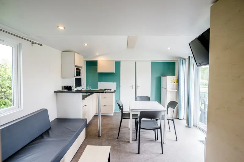 Mobil Home Familial Confort 40M² - 4 Chambres + Terrasse Couverte + Tv