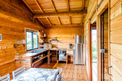 Chalet Confort 50m² - 3 bedrooms + sheltered terrace + TV + oven
