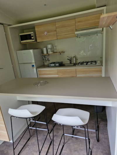 O'Hara mobile home with 2 bedrooms, covered terrace + TV