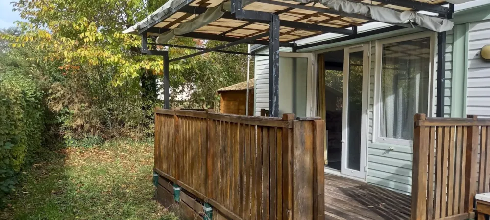 Location - Mobil-Home Nathalie Et Didier, Sous-Location 2 Chambres, Terrasse Couverte + Tv + Clim - Flower Camping des Lacs
