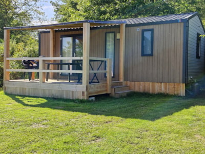 Mobile-home Aquitaine Confort 24m² - 2 bedrooms + sheltered terrace + TV