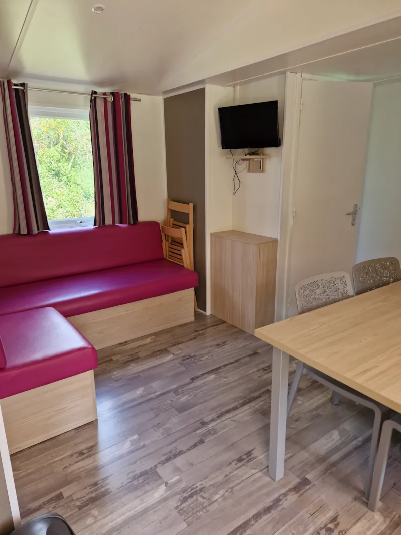 Mobil-Home Limousin Premium 32M² (3 Ch -6Pers) + Terrasse Couverte + Tv + Lave-Vaisselle +Chiliennes