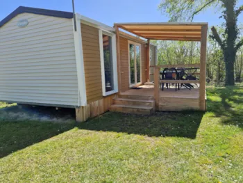 Location - Mobil-Home O'hara 2 Chambres, Terrasse Couverte + Tv - Flower Camping des Lacs