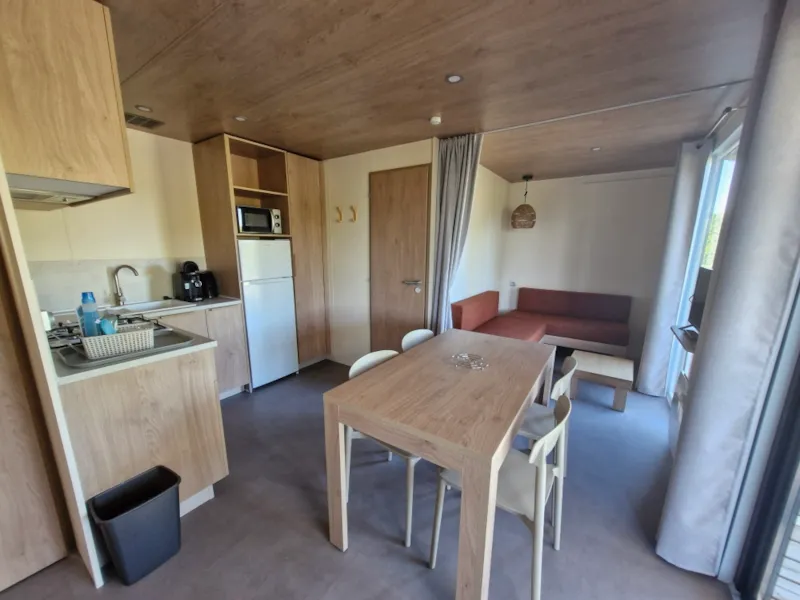 Mobil-Home Aquitaine Premium Vue Lac 29M² 2Ch+Terrasse Couverte+ Tv + Lave-Vaisselle +Chiliennes