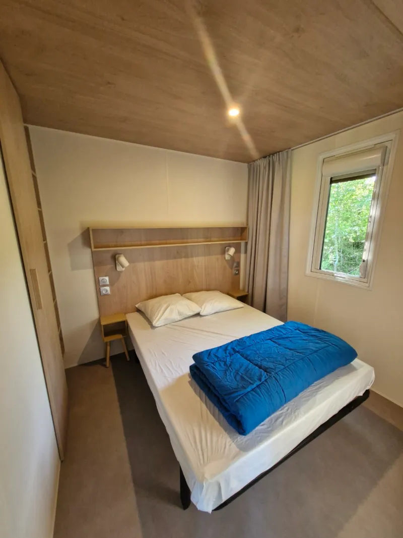 Mobil-Home Aquitaine Premium Vue Lac 29M² 2Ch+Terrasse Couverte+ Tv + Lave-Vaisselle +Chiliennes