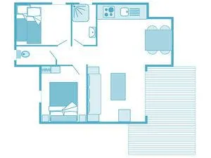Accommodation - Cottage Grillon *** 3 Bedrooms - Air-Conditioning - image n°5 - YELLOH! VILLAGE - LES RAMIÈRES