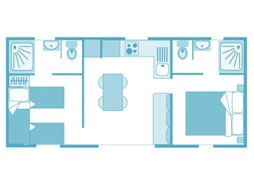 Location - Chalet Bramard Premium Climatisé - 2 Chambres - 2 Sdb + Spa - image n°7 - YELLOH! VILLAGE - LES RAMIÈRES