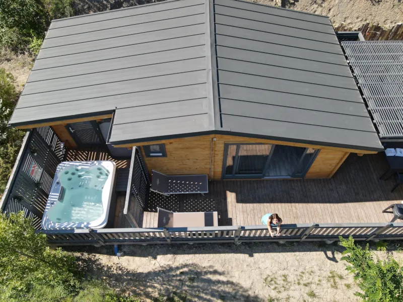 Chalet Devès Premium Climatisé - 2 Chambres + Spa