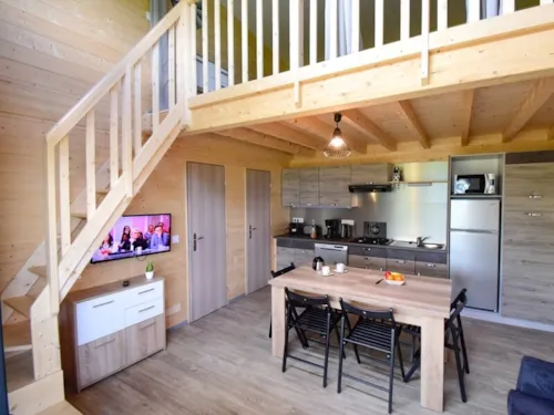 Accommodation - Chalet Angèle Premium Air-Conditioning - 2 Bedrooms + Mezzanine - 2 Bathrooms + Spa - image n°3 - YELLOH! VILLAGE - LES RAMIÈRES