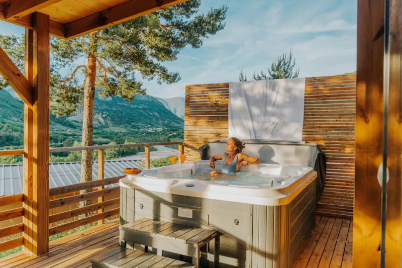 Chalet Angèle Premium Climatisé - 2 Chambres + Mezzanine - 2 Sdb + Spa