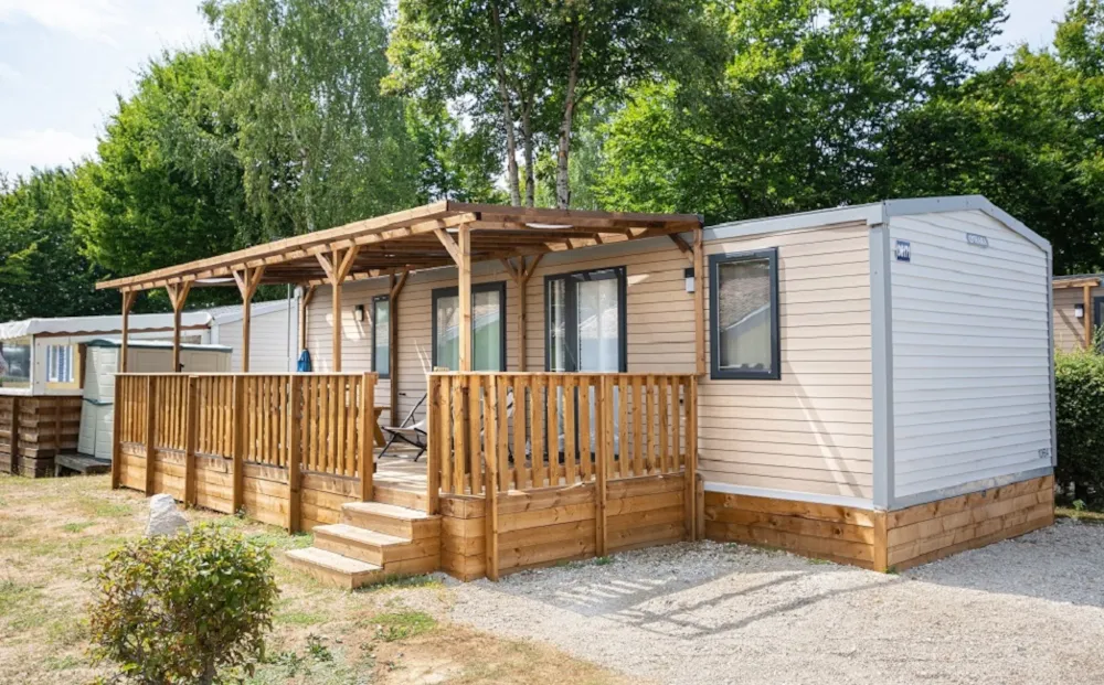 Location - Mobilhome 3 Ch Ls  1 À 6 Personnes  Max 5 Pers >18 Ans - Camping La Presqu'île de Champaubert