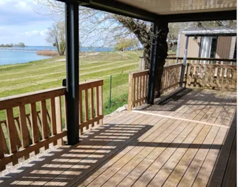 Mietunterkunft - Mobilheim Taos Premium + 2 Badezimmer Und 2 Schlafzimmer - Camping La Presqu'île de Champaubert