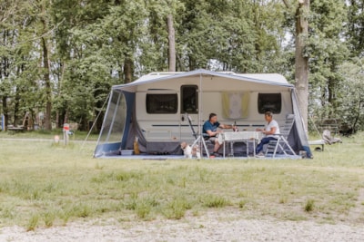 Caravan pitch = 72m² — 2