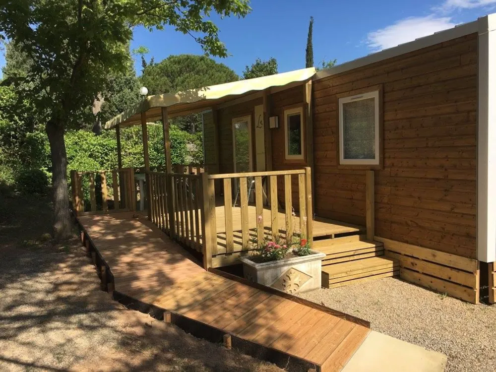 Mietunterkunft - Mobilheim Privilege Pmr 2-Bett. Klimaanlage - Tv. - Sites et Paysages Camping La Pinède