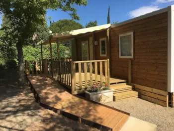 Mietunterkunft - Mobilheim Privilege Pmr 2-Bett. Klimaanlage - Tv. - Sites et Paysages Camping La Pinède