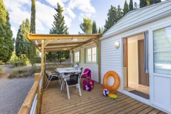 Mietunterkunft - Mobil-Home Privilege 2-Bett. Clim-Tv. 35 M². - Sites et Paysages Camping La Pinède