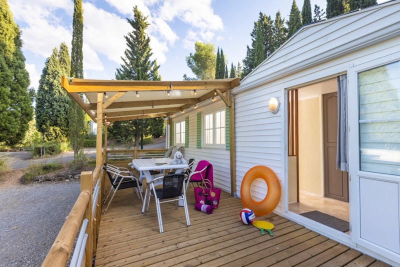 Mobil-Home PRIVILEGE 2-Bett. CLIM-TV. 35 m².