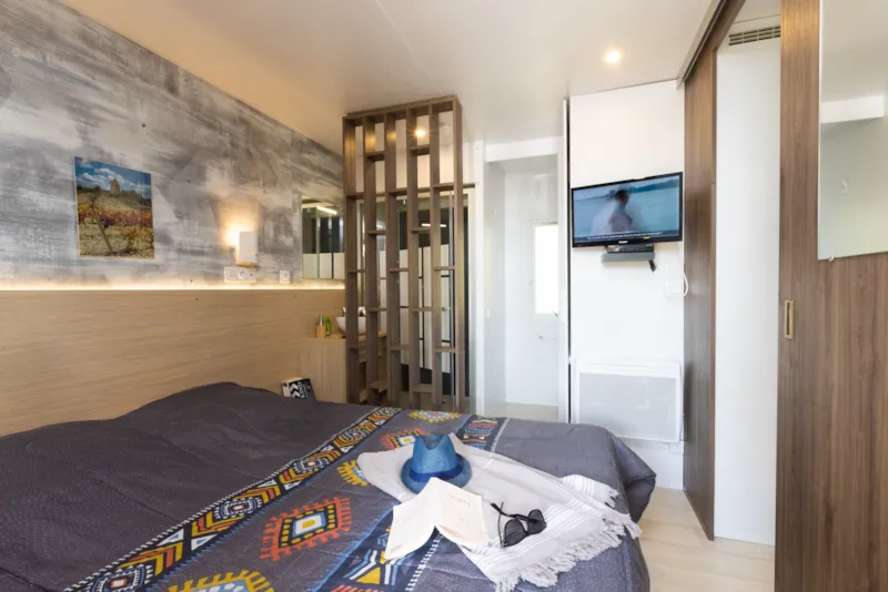 Mobil-Home Premium 3 Ch. Spa- Clim-Tv-Lave-Vaisselle-2Sdb.