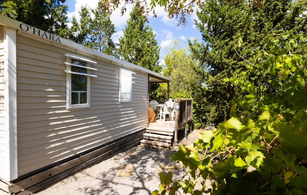 Mietunterkunft - Mobilheim Privilege 2 Schlafzimmer, Klimaanlage, Tv. - Sites et Paysages Camping La Pinède