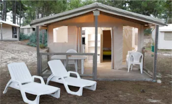 Mietunterkunft - Zelt Nature Lodge - 19 M² - 2 Schlafzimmer - Ohne Sanitäranlagen - CHM Monta