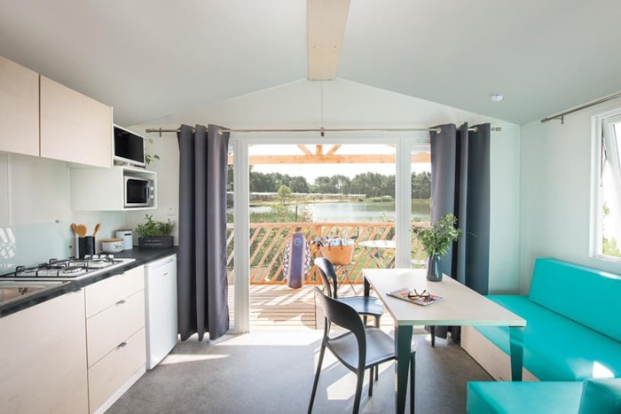 Mobil-Home Confort 24M² 2 Chambres + Terrasse Semi-Couverte Sur Pilotis
