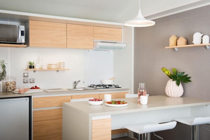 Mobil-Home Confort 28M² 2 Chambres + Terrasse Sur Pilotis