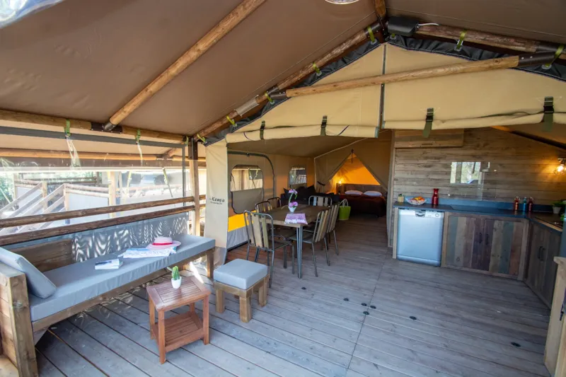 Lodge Premium  46M² 2 Chambres + Plancha + Lv+ Bain Nordique + Terrasse Sur Pilotis