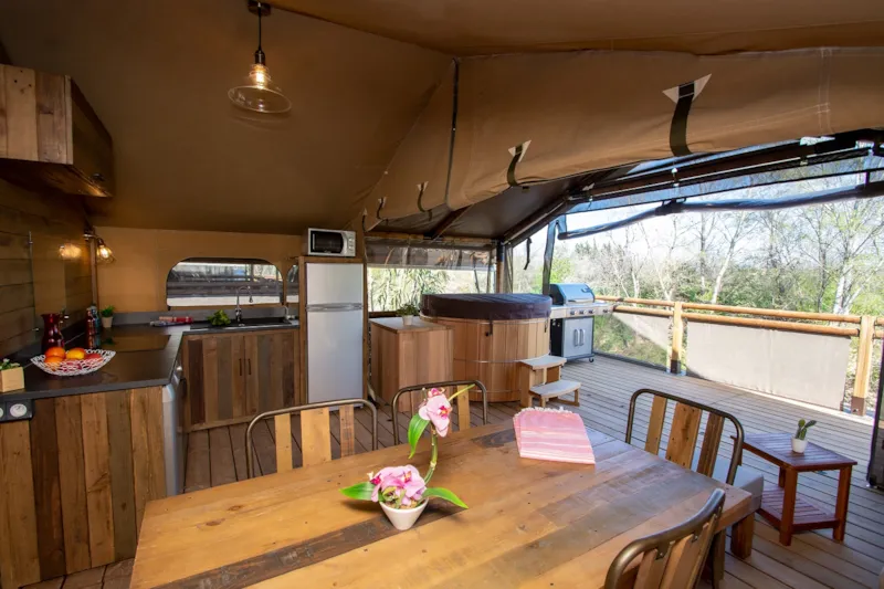 Lodge Premium  46M² 2 Chambres + Plancha + Lv+ Bain Nordique + Terrasse Sur Pilotis