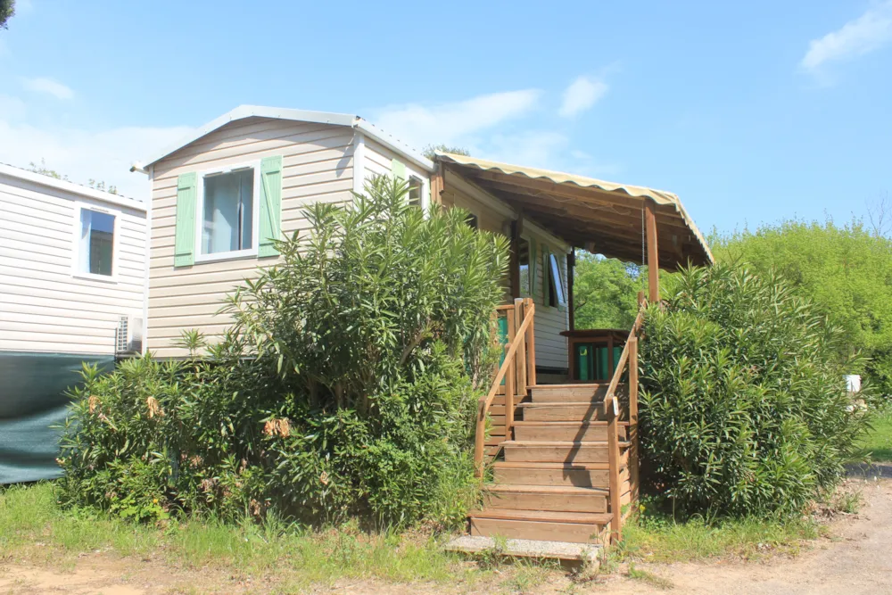 Huuraccommodatie(s) - Stacaravan Confort 23M² 2 Slaapkamers + Terras Op Palen - Flower Camping du Moulin des Iscles