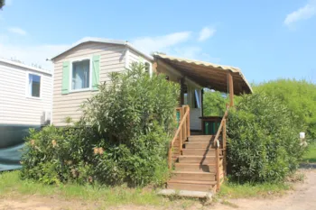 Accommodation - Mobil-Home Confort 23M² 2 Bedrooms + Terrace On Piles - Flower Camping du Moulin des Iscles