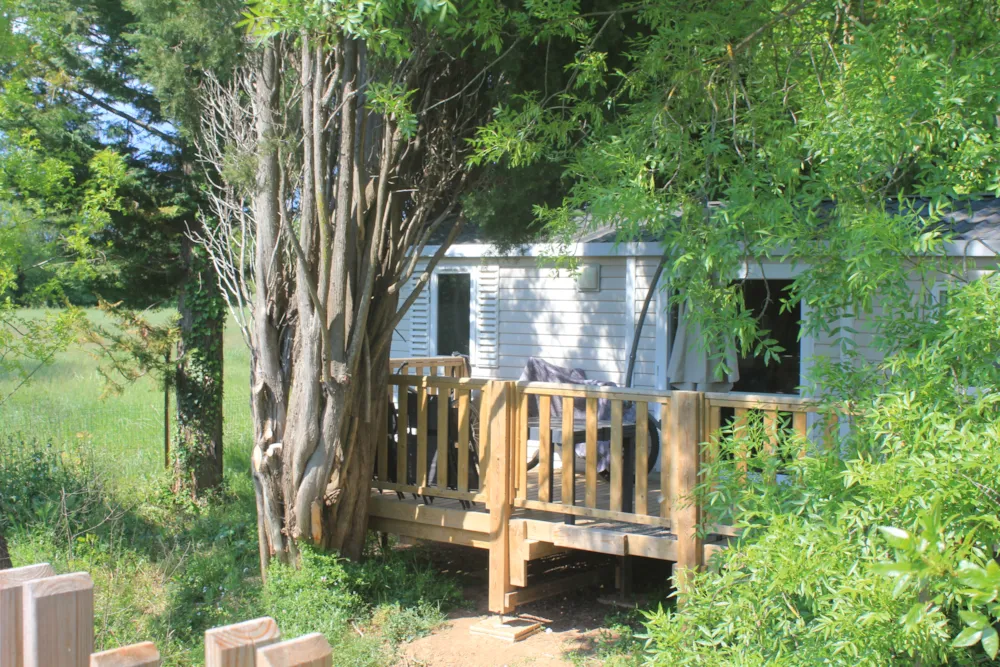 Huuraccommodatie(s) - Stacaravan Confort 31M² 2 Slaapkamers - Voor Mindervaliden + Terras Op Palen - Flower Camping du Moulin des Iscles