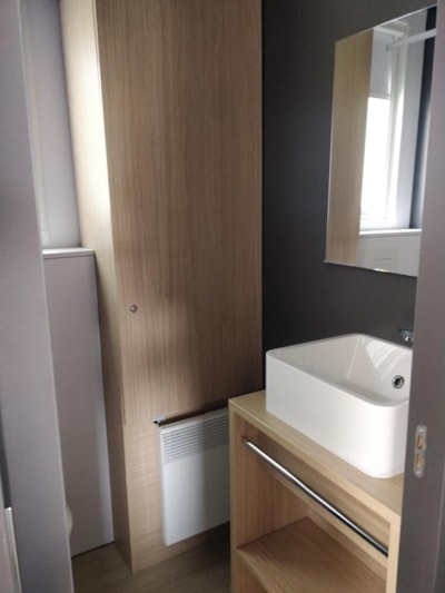 Mobil-home Taos Premium Luxe 40m² (2 bedrooms) + terrace on piles+air conditioning+TV