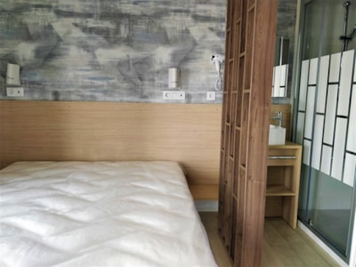 Mobil-home Taos Premium Luxe 40m² (2 bedrooms) + terrace on piles+air conditioning+TV