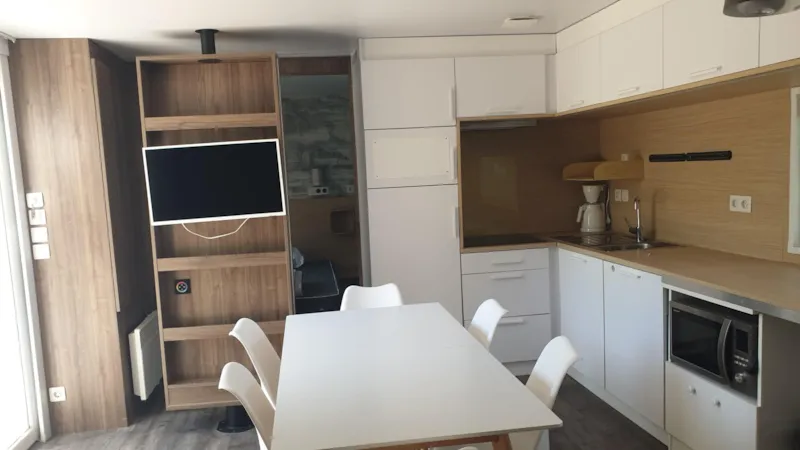 Mobil-Home Taos Premium Luxe 40M² (2Ch-4/6 Pers.) + 2 Sdb + Terrasse Sur Pilotis + Clim + Tv + Lv