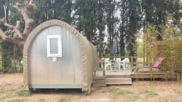 Huuraccommodatie(s) - Coco Sweet - 16 M² 2 Slaapkamers - Met Toilet+Airco Maar Zonder Douche - Flower Camping du Moulin des Iscles
