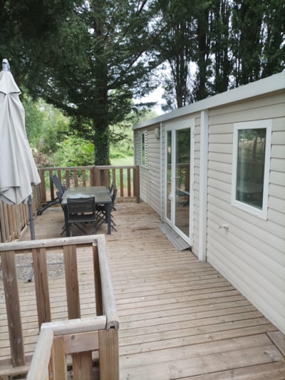 Mobile-home Confort 31m² 2 bedrooms - adapted to the people with reduced mobility +terrace